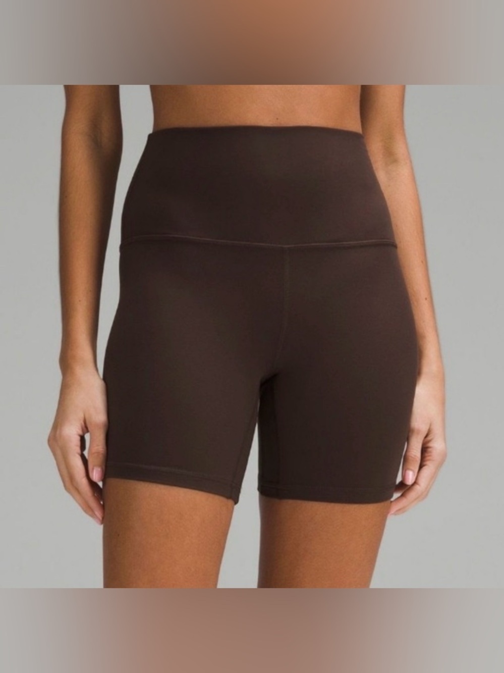 Lululemon Align High-Rise Espresso Shorts 6” - Picture 3 of 12